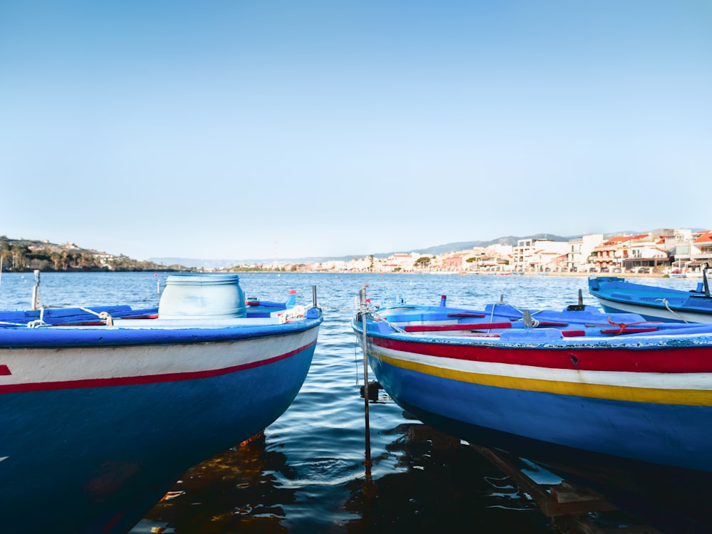 a small boat in a body of water