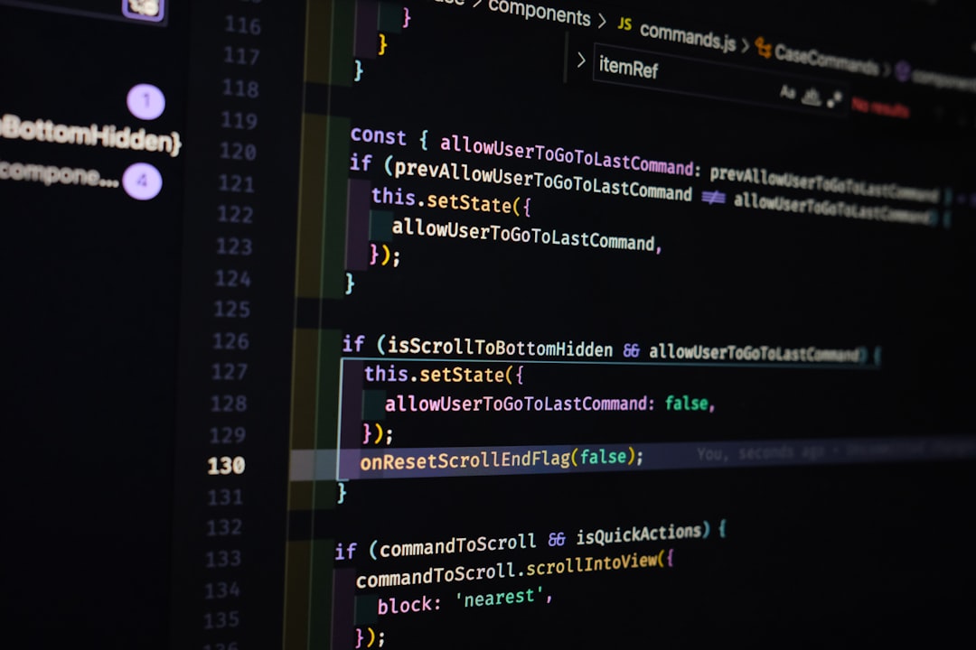 a computer screen with a bunch of code on it, View of Code