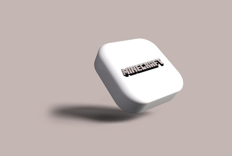 Minecraft icon in 3D. My 3D work may be seen in the section titled "3D Render."