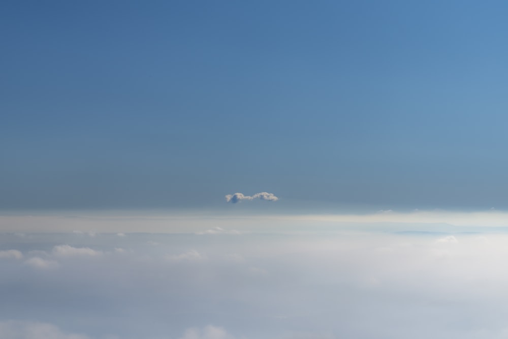 a view of the sky and clouds from an airplane