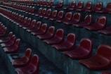 Empty stadium seats reflecting the somber mood after relegation.