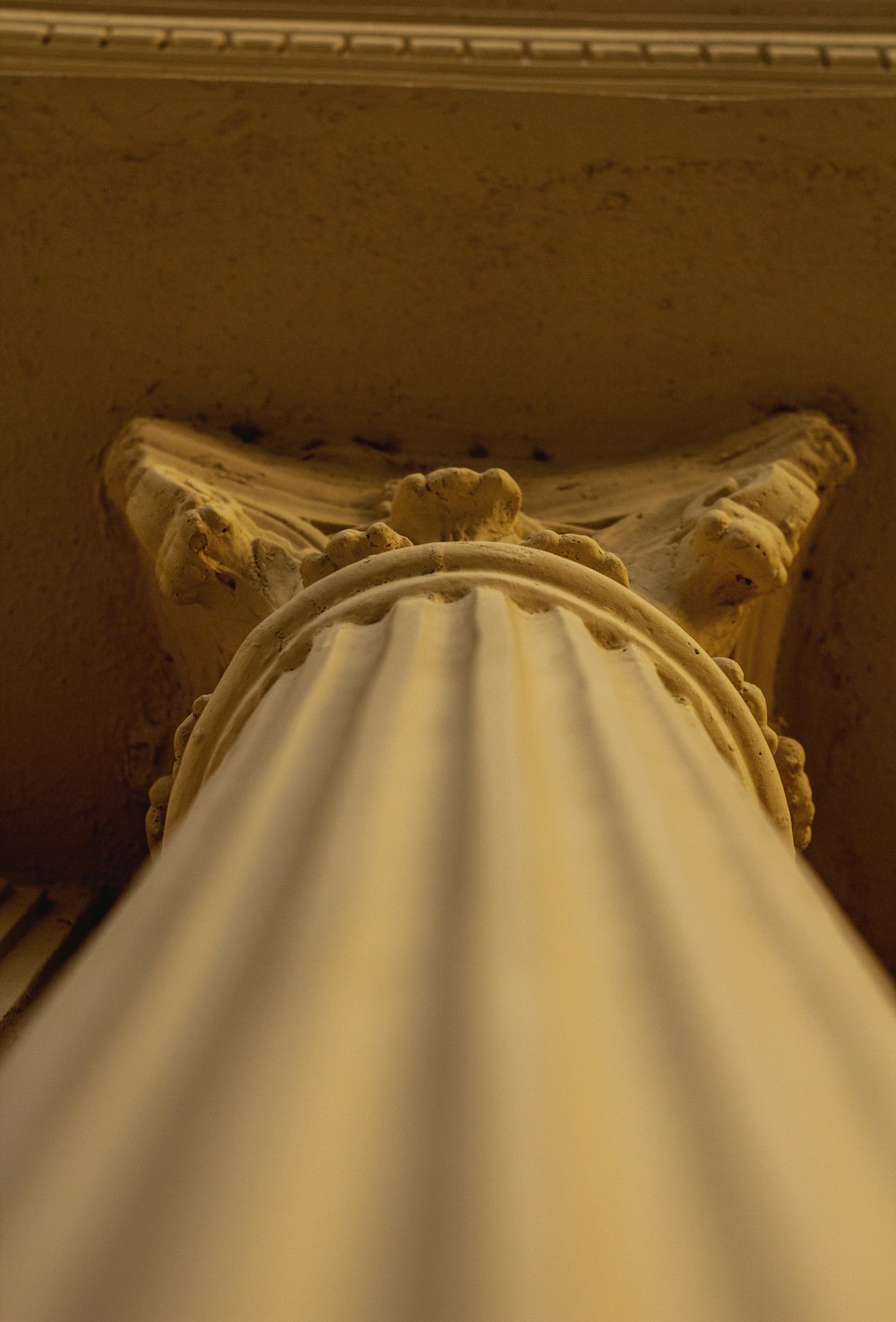 a close up of a column on a building