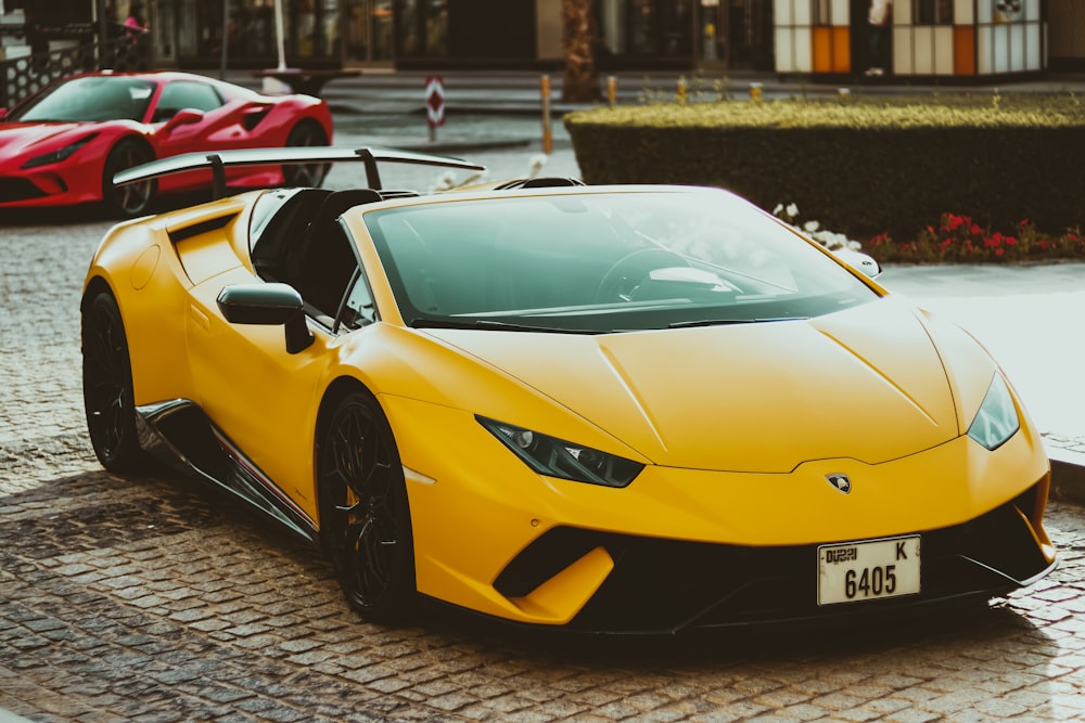 a car parked on the side of a building