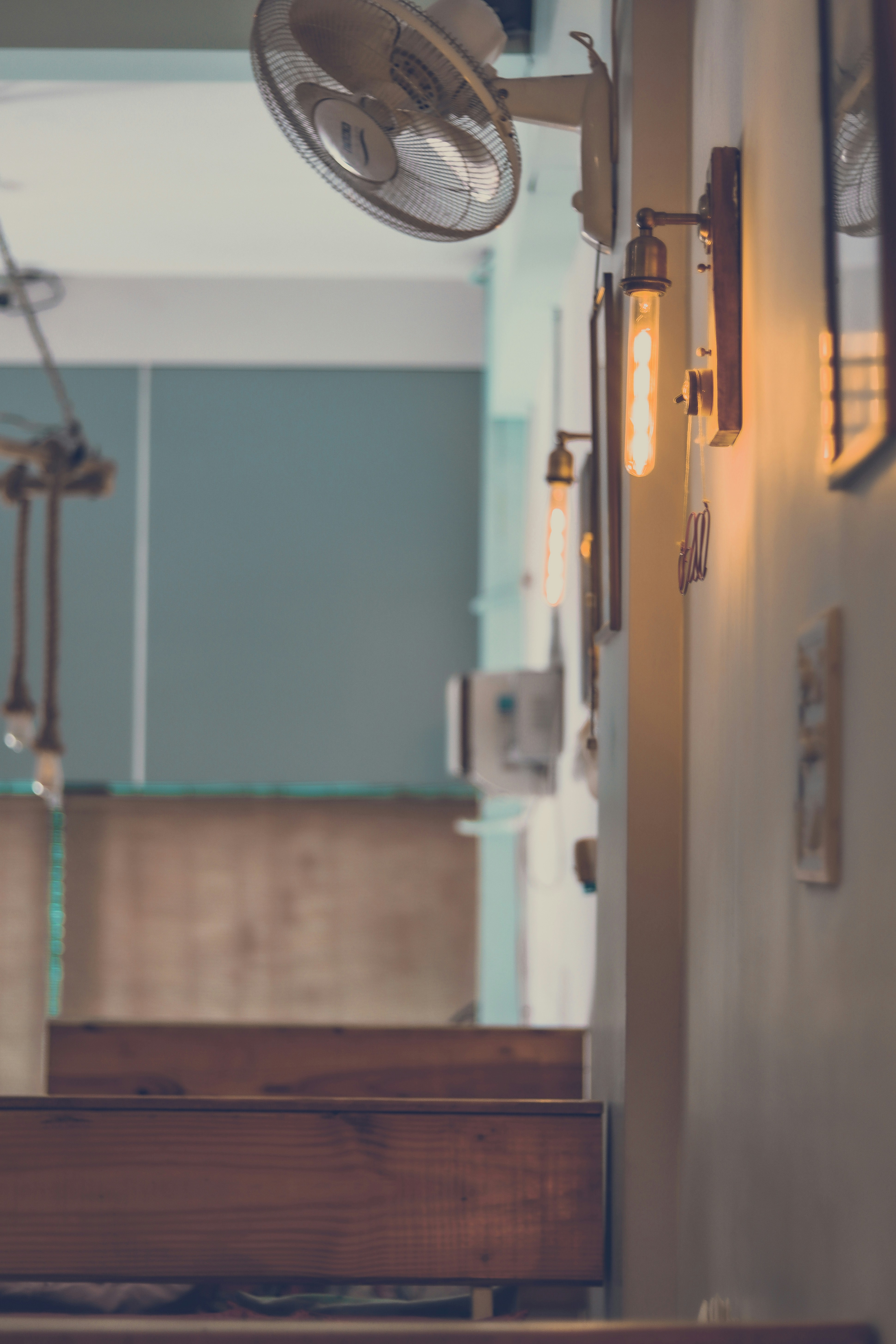 a light that is on in a room