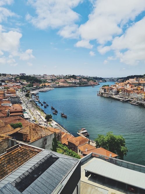 a view of a city and a body of water