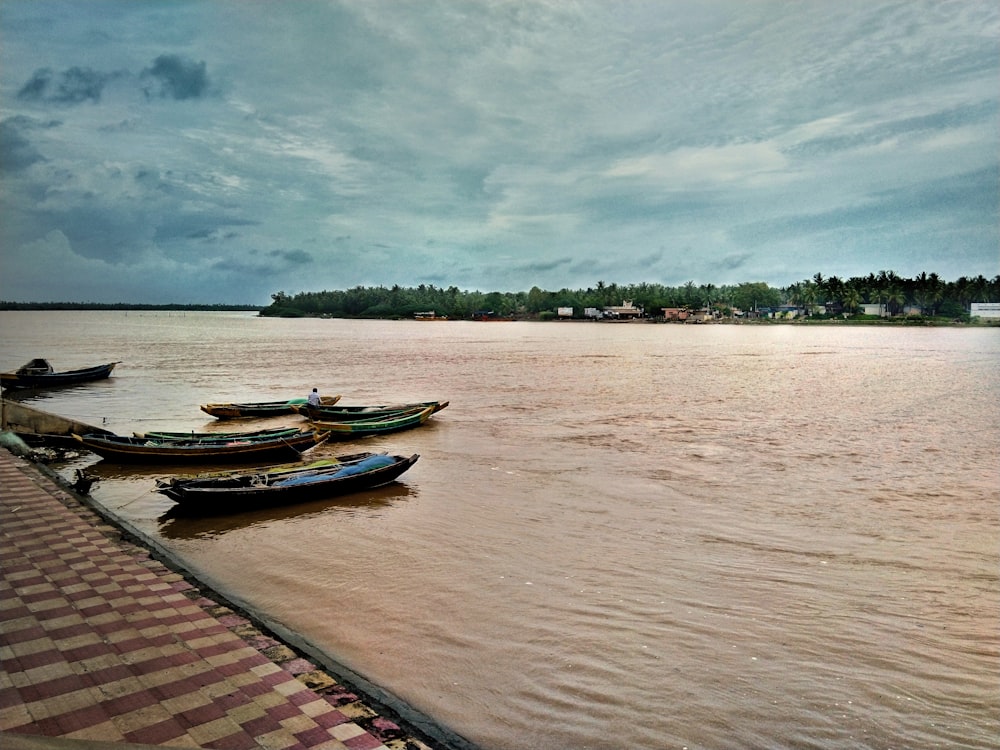 a row boat on a body of water