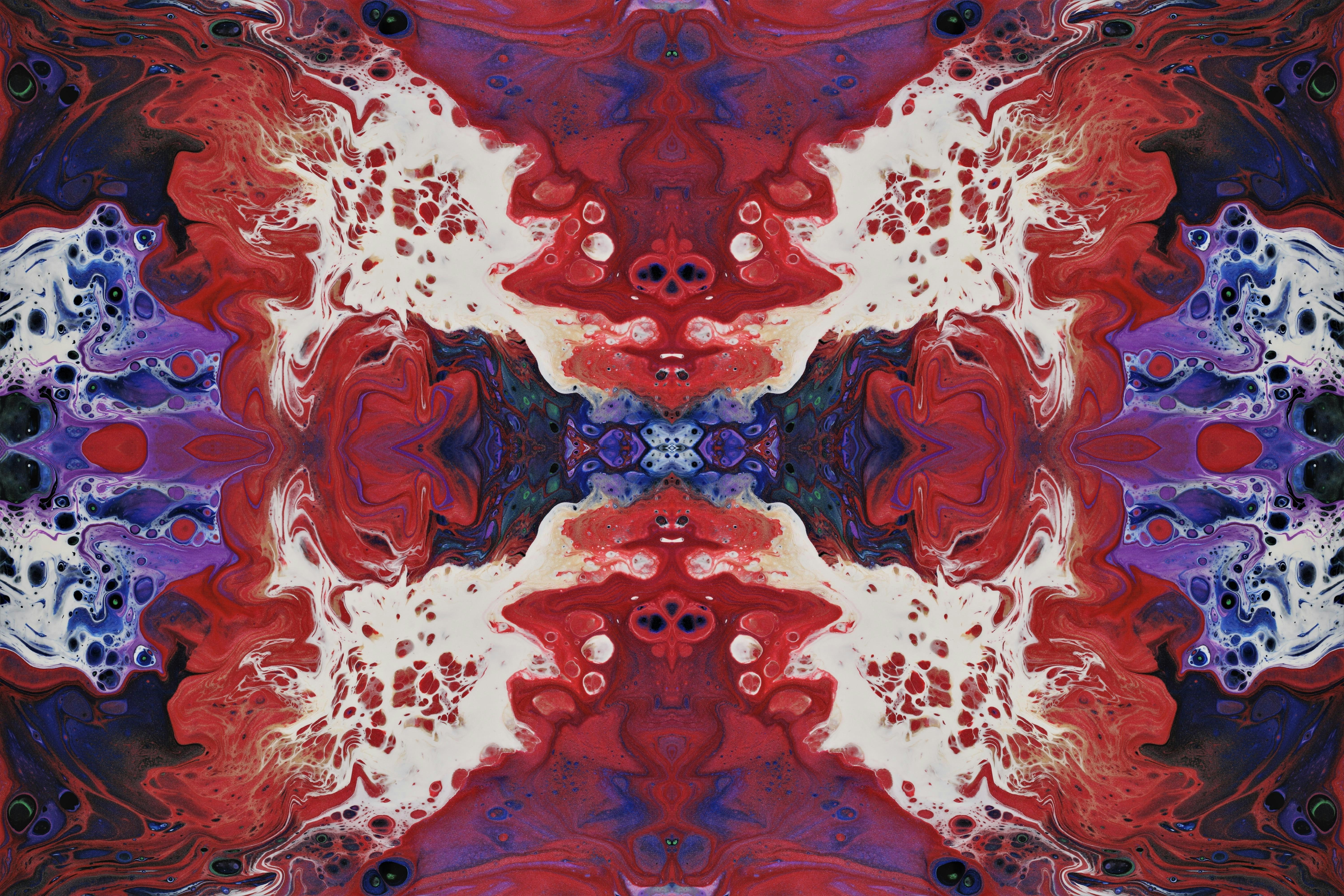 赤い抽象画 シルエットと線 青、赤、緑のデザインの抽象画の写真 – Unsplashの壁紙の無料画像