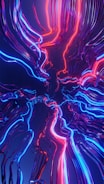 a blue and pink abstract background with lines