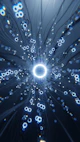 a computer generated image of a circular object