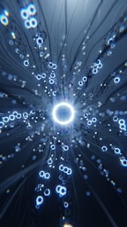 a computer generated image of a circular object