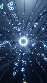 a computer generated image of a circular object
