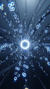 a computer generated image of a circular object