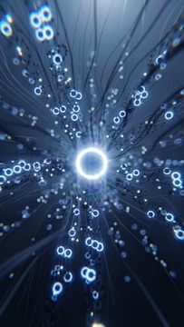 a computer generated image of a circular object