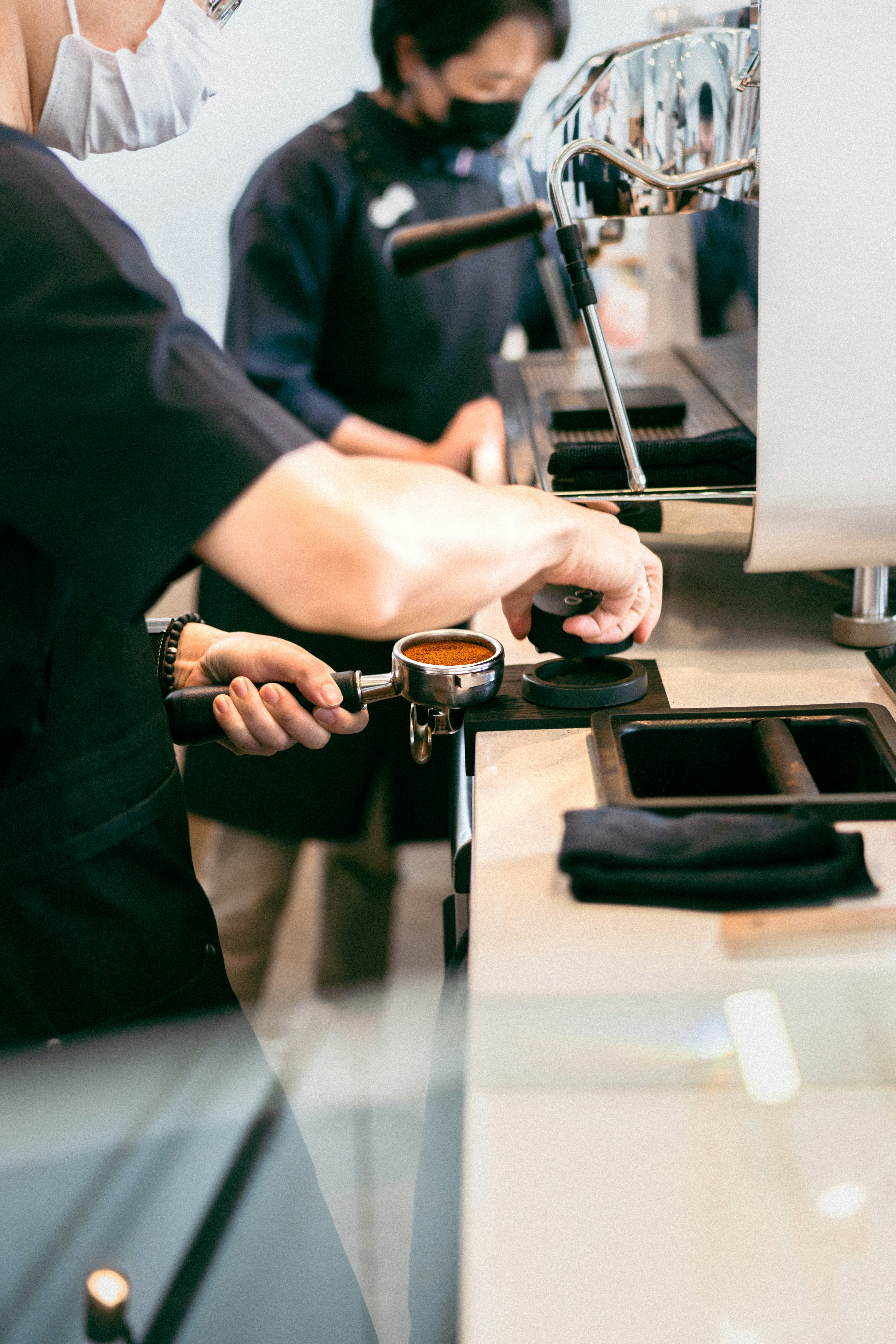 a person sitting at a table