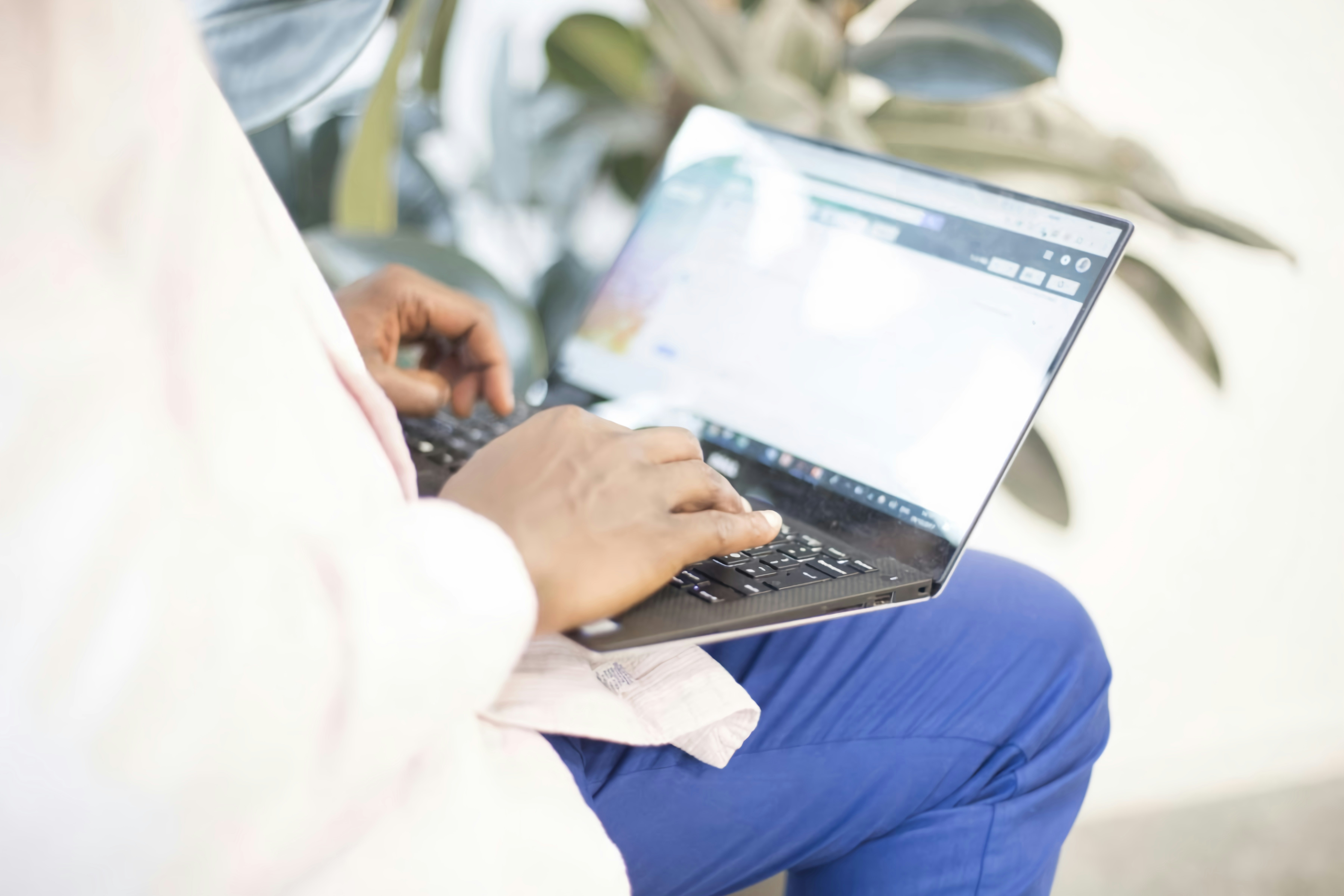 Healthcare Professional Analyzing Data for Patient Treatment