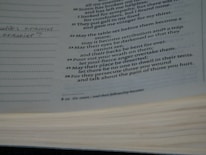 Close-up of a script page with handwritten notes highlighting comedic and provocative lines.