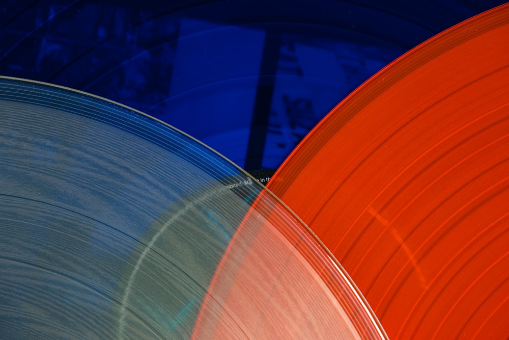 a close up of a disc with a blurry background