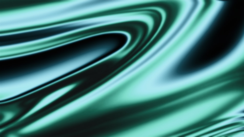 a green and black background with wavy lines