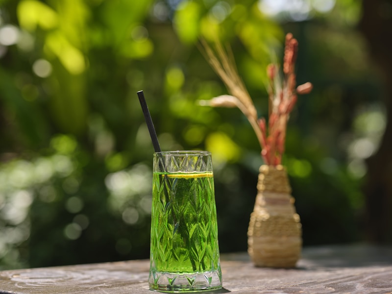 a delicious cocktail on a sunny day