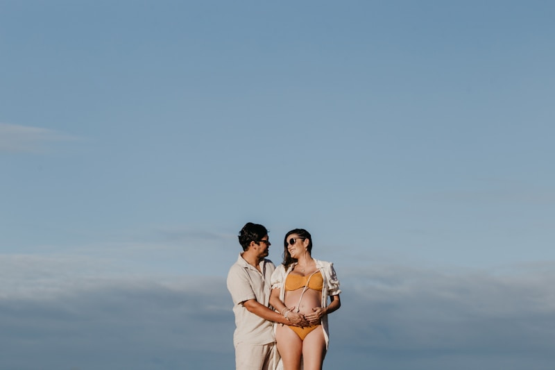 Couple on Moroccan beach