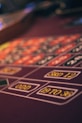 a close up of a casino rouleet