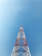 a tall tower with a sky background