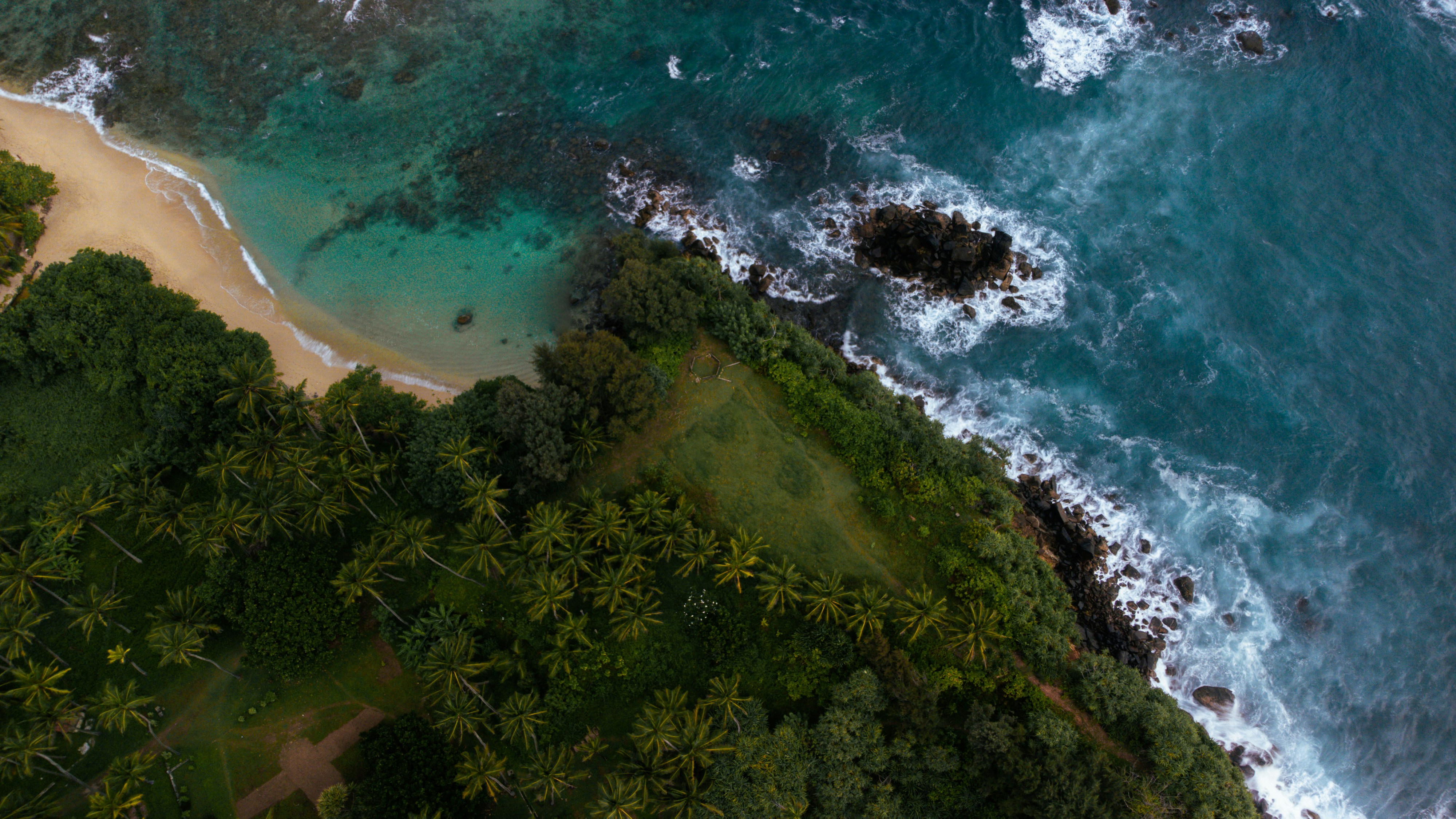 Beautiful beach from Ahangama, Sri Lanka