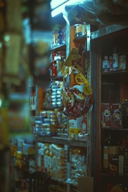 a grocery store filled with lots of food