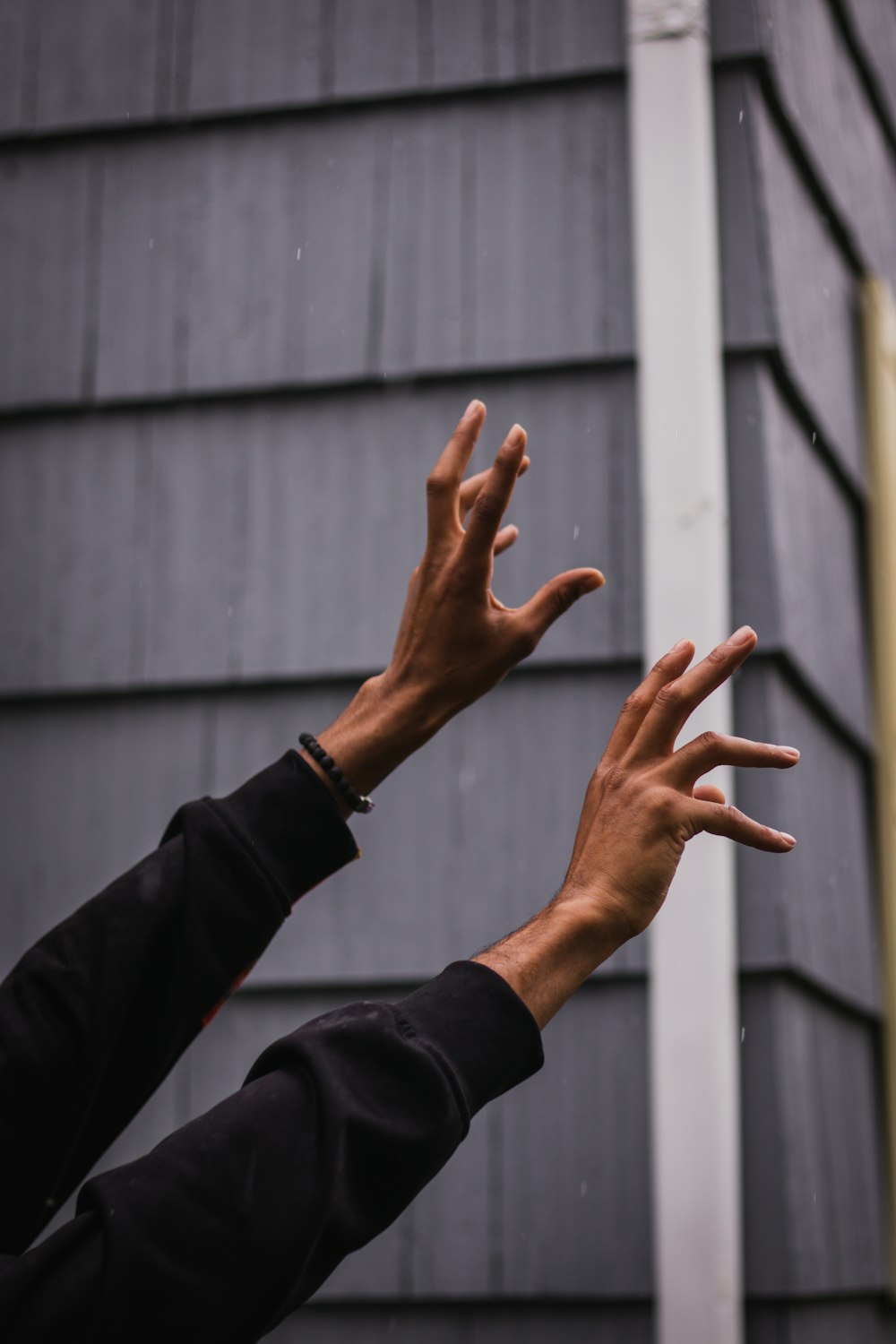 a person standing in front of a building