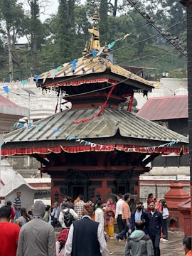 An image showcasing various community projects at the temple.