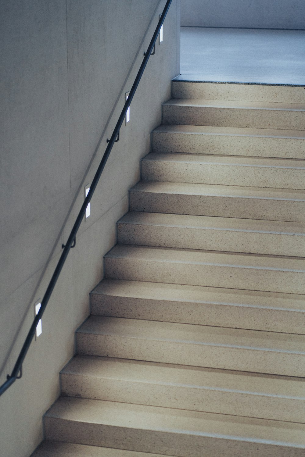 a set of stairs leading up to a building