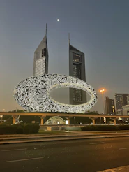 a picture of a large building with a lot of writing on it