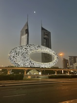 a picture of a large building with a lot of writing on it