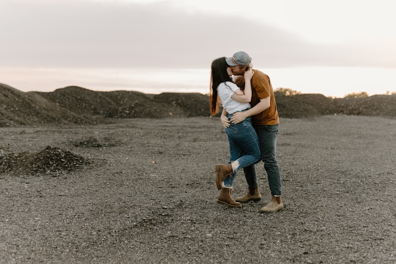 Passionate field embrace