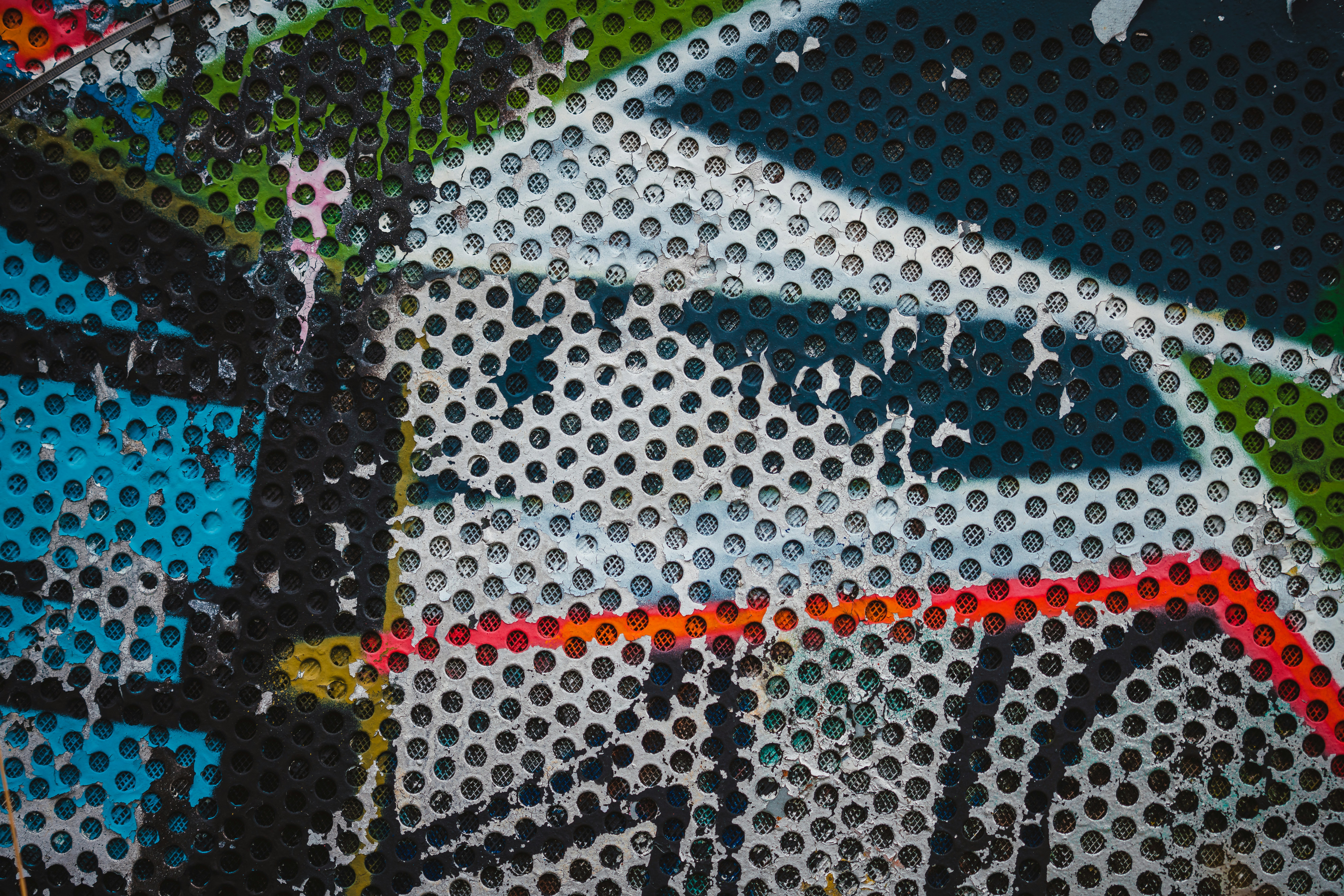 Detail of graffiti wall