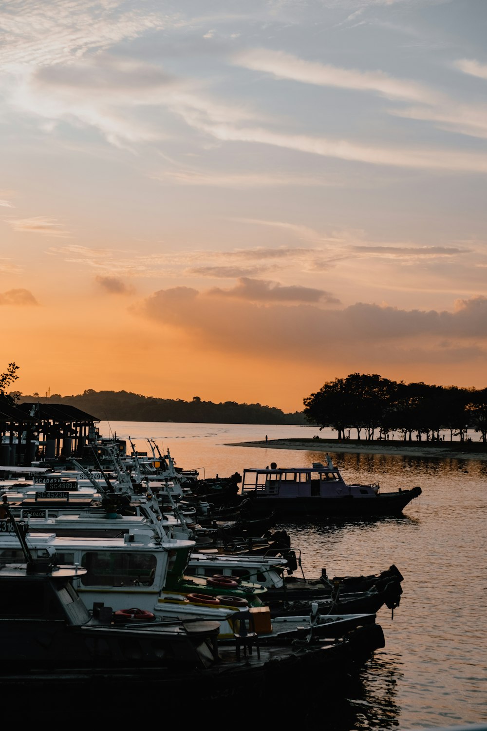 a bunch of boats that are sitting in the water