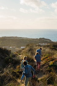 A small group of travelers enjoying a scenic coastal walk near Diego Suarez.