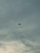 Side view of a stealth fighter jet soaring through a clear blue sky.