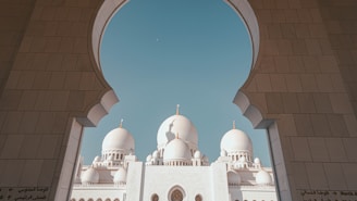 A beautiful view of the mosque's architecture.
