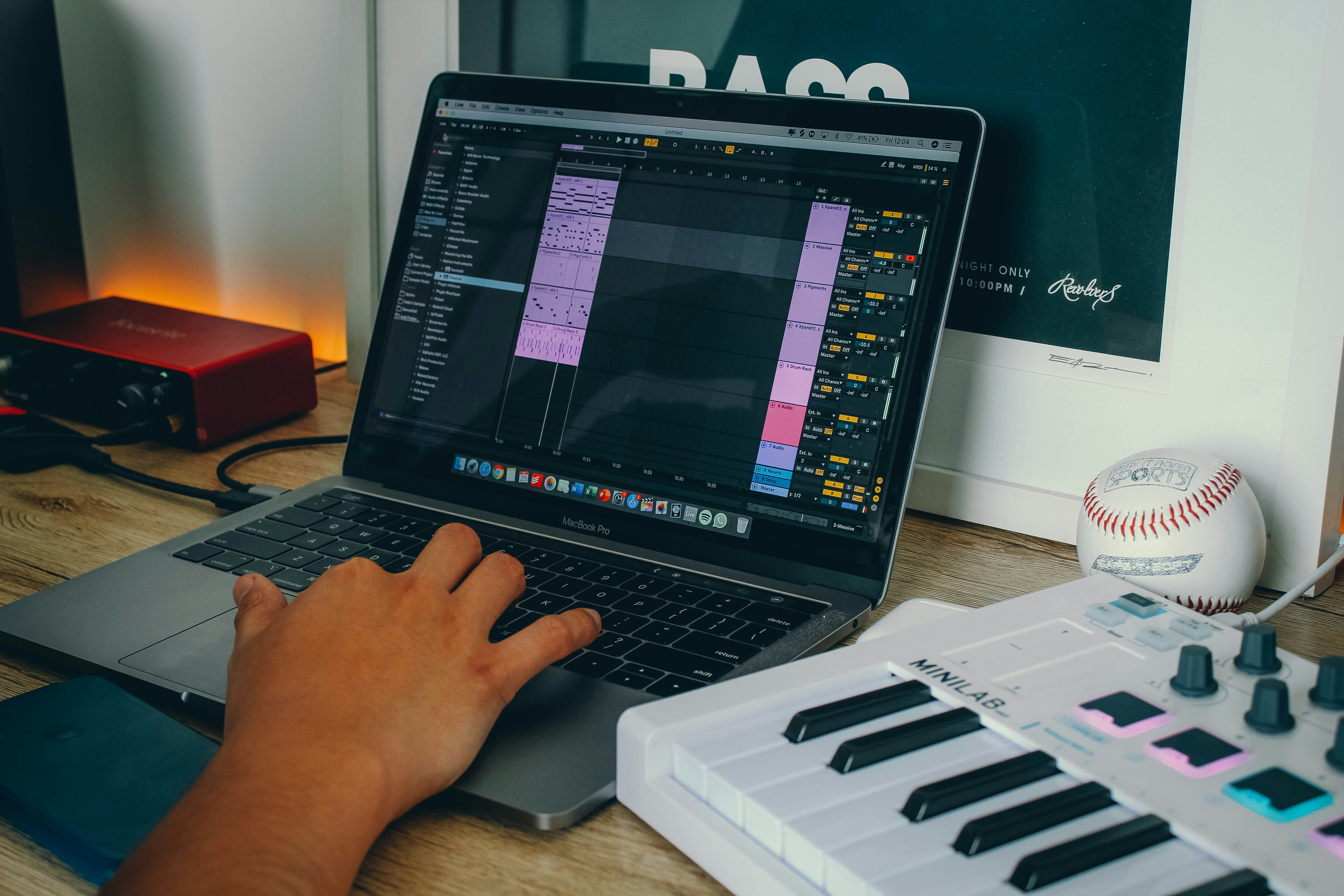 a person using a laptop computer on a desk