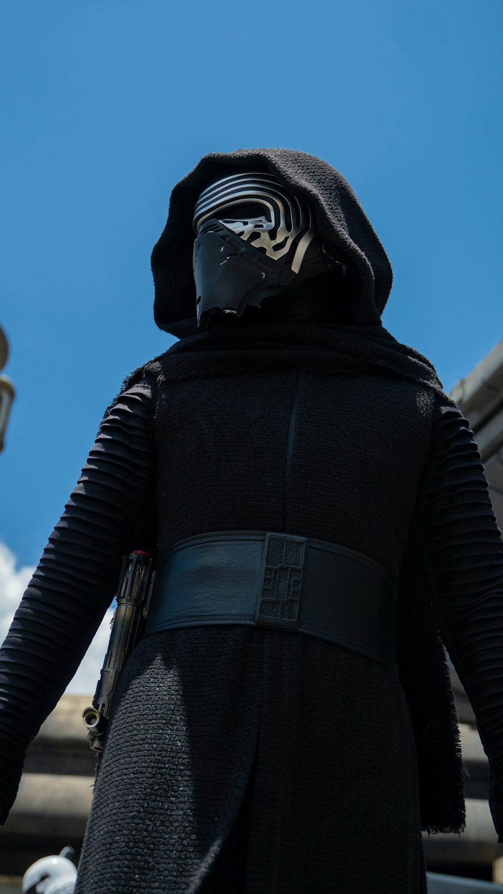 a person in a darth vader costume