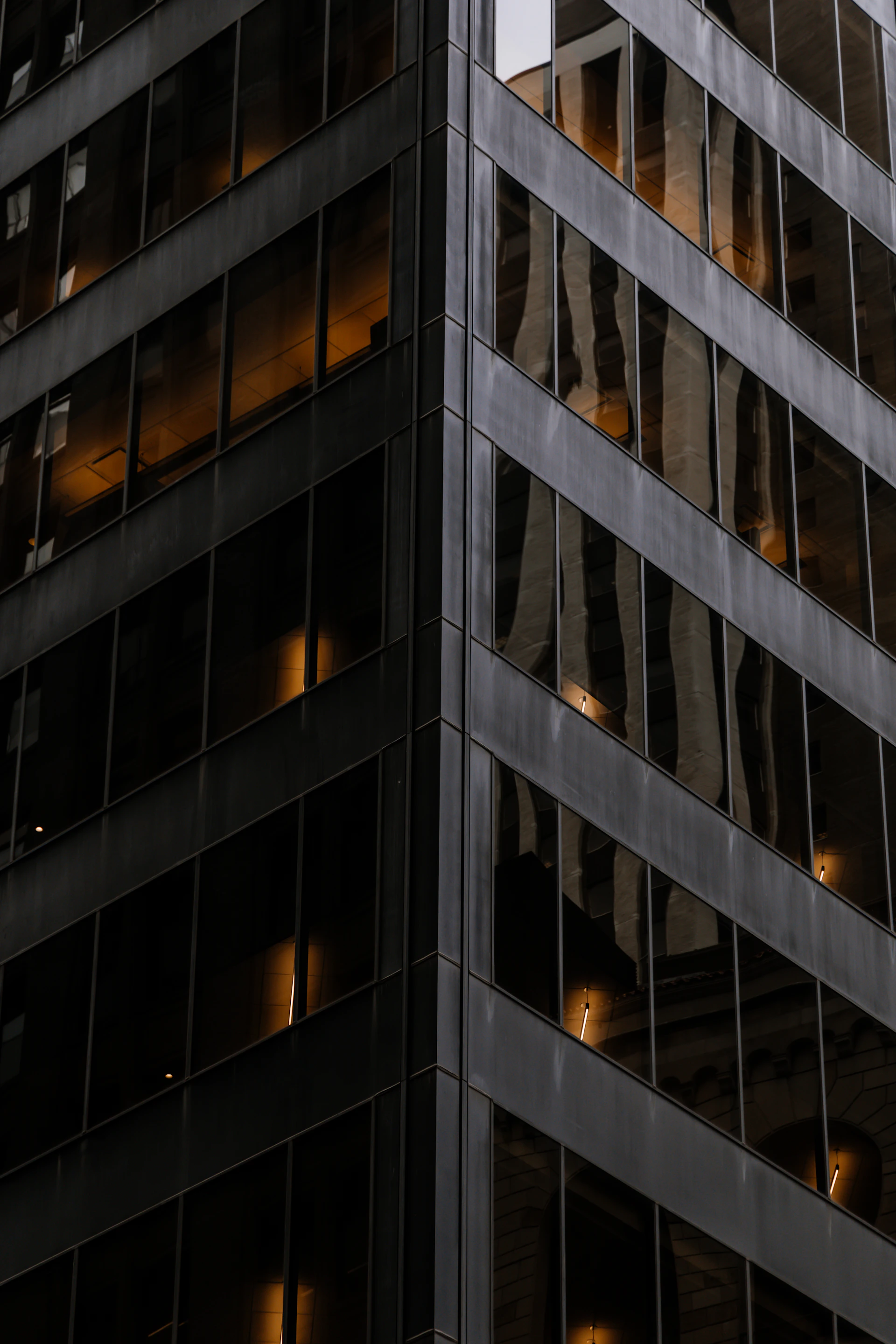 a very tall building with lots of windows