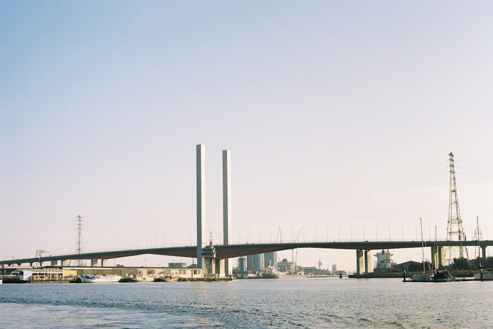 a large bridge over a body of water