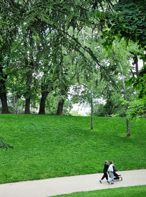 Lush green landscaped garden area within the Sattva Parel community, perfect for family strolls