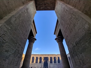 A stunning view of the Great Egyptian Museum exterior.