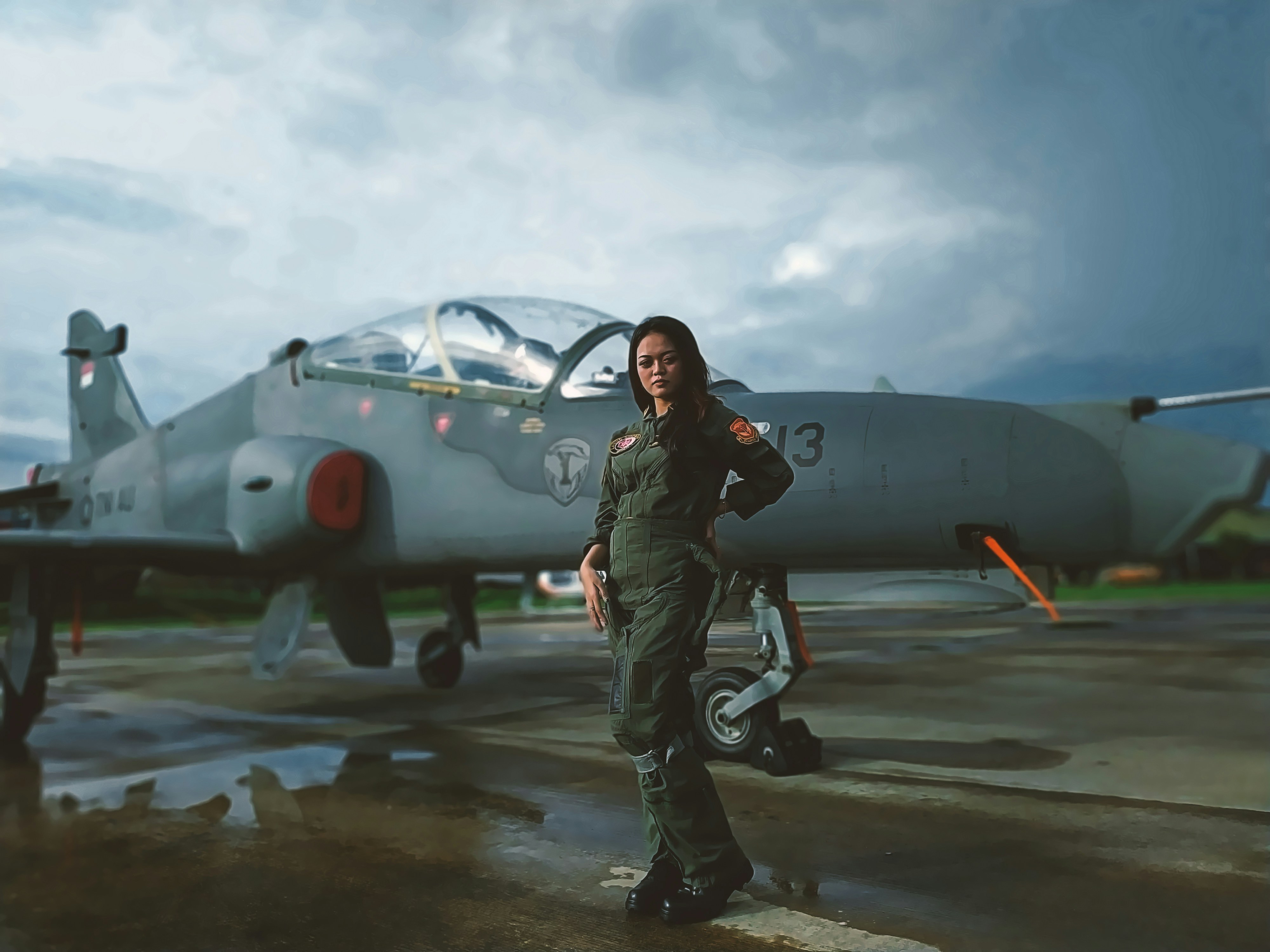 wanita yang menjadi model photography