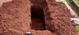 A smooth, leveled ground after excavation, ready for the next phase.