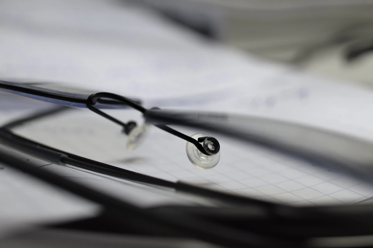 Healthcare records and billing documents arranged for analysis