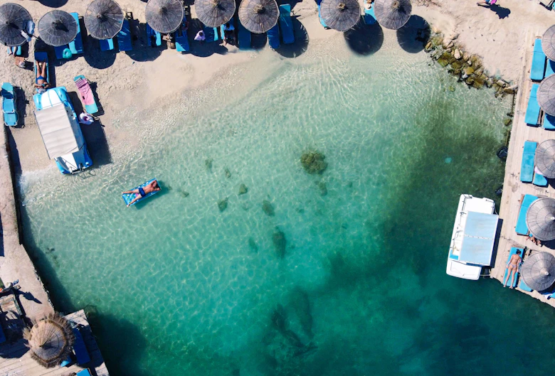 Strand bij Ksamil, Albanië
