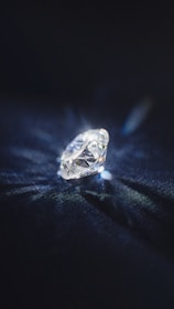 A close-up view of a well-cut diamond reflecting light beautifully.